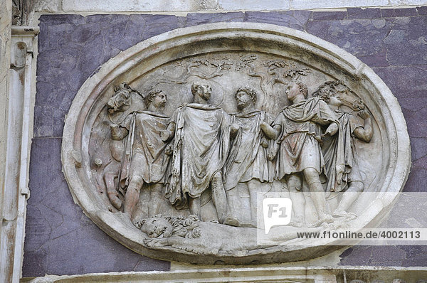 Detail  Triumphbogen des Kostantin  Altstadt  Rom  Italien  Europa