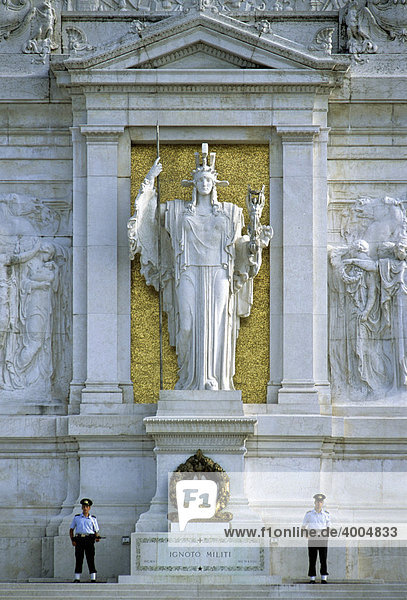 Grave Of The Unknown Soldier Altar Of The Fatherland National Monument Vittorio Emanuele Ii Piazza Venezia Rome Lazio Italy Europe