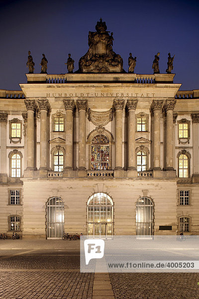 Humboldt-Universität  ehemalige Königliche Bibliothek  Bebelplatz  Unter den Linden  Mitte  Berlin  Deutschland  Europa