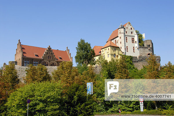 Äußere Burg  Wehrmauer und Palas  Alte Burg  Alzenau in Unterfranken  Spessart  Bayern  Deutschland  Europa