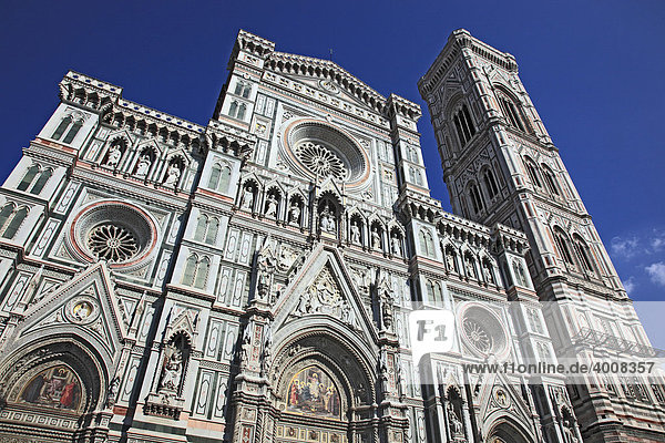 Campanile und Dom Santa Maria del Fiore  Firenze  Florenz  Toskana  Italien