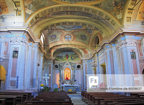 Santuario di Valmala  Madonna della Misericordia  Provinz Cuneo  Piemont  Italien  Europa