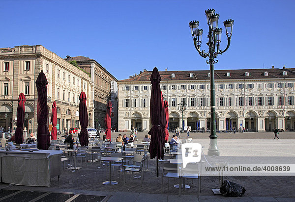 Piazza San Carlo  Turin  Torino  Piemont  Italien  Europa