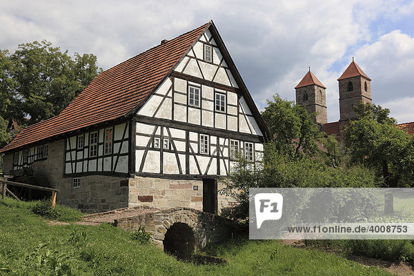 Hennebergisches Freilichtmuseum beim Kloster Veßra  Landkreis Hildburghausen  Thüringen  Deutschland  Europa