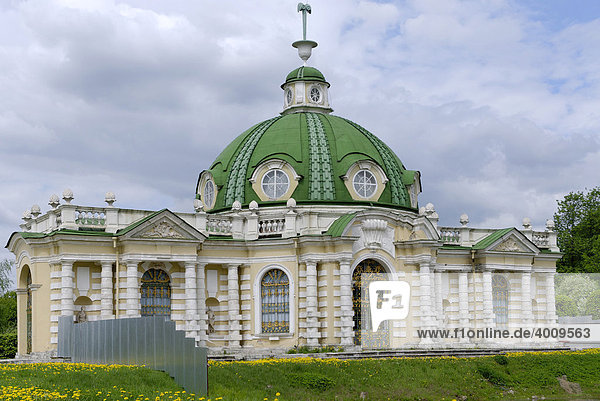 Der Grotten-Palast  Kuskowo-Anwesen  Sommerresidenz der Scheremetew-Familie  Moskau  Russland
