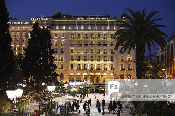 Hotel Grande Bretagne  Syntagma Platz  Athen  Griechenland