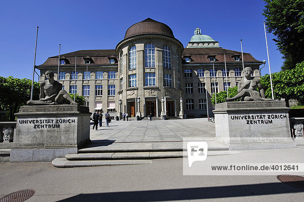 Eingang Universität Zürich  Schweiz  Europa
