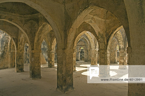 Great Mosque from the 14th century Kilwa  Tanzania  Africa UNESCO world heritage site