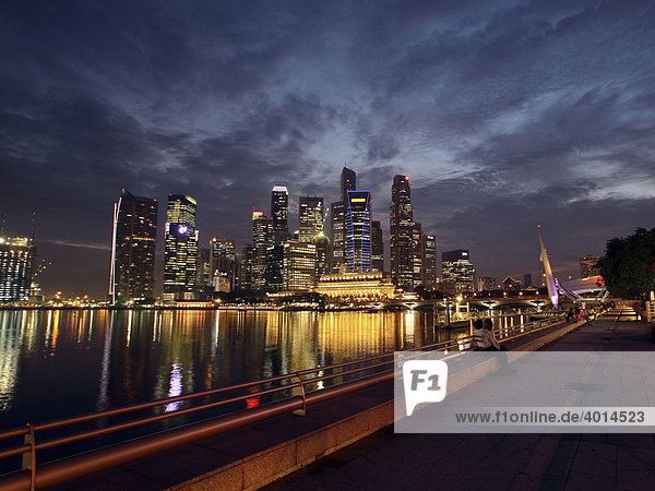 Marina Bay  Promenade  Singapur  Asien