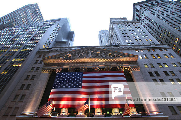 New York Stock Exchange  Downtown Manhattan  New York City  USA  Vereinigte Staaten von Amerika