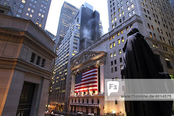 New York Stock Exchange  Lower Manhattan  New York City  USA  Vereinigte Staaten von Amerika