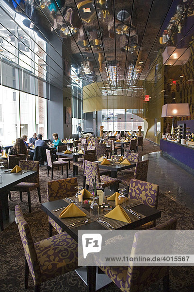 The Bistro 555 Restaurant in the hotel at the Greektown Casino  Detroit  Michigan  USA