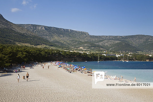 Strand Goldenes Horn  Bol  Insel Brac  Dalmatien  Kroatien  Adria  Mittelmeer  Europa