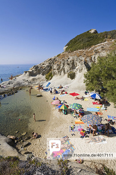 Beach near Sant'Andrea  Elba  Tuscany  Italy  Mediterranean  Europe