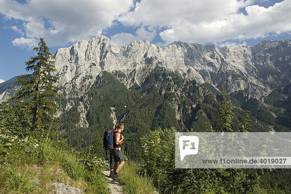 Hiking in Gesaeuse National Park  Styria  Austria  Europe