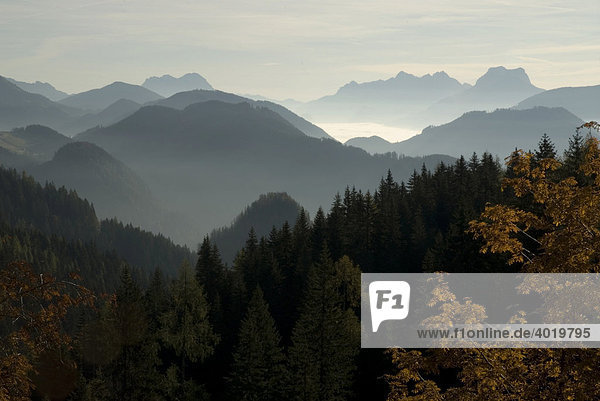 Herbststimmung über dem Nationalpark Gesäuse  Steiermark  Österreich  Europa