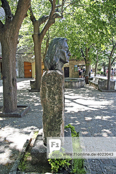 Skulptur  Fryderyk Franciszek Chopin  FrÈdÈric Chopin  Valldemossa  Mallorca  Balearen  Spanien  Europa