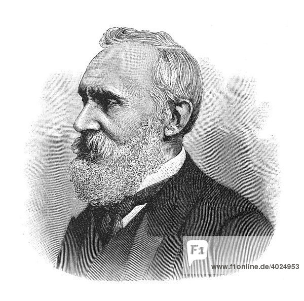 Holzschnitt  William Thomson  Portrait