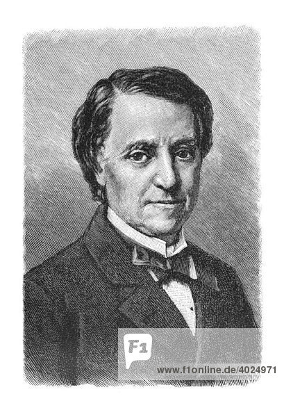 Holzschnitt  Jean Joseph Charles Louis Blanc  Portrait