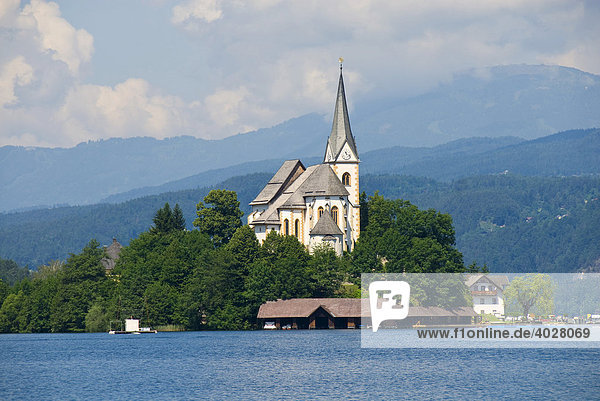 Pfarrkirche Hll. Primus und Felician in Maria Wörth am Wörthersee  Kärnten  Österreich  Europa