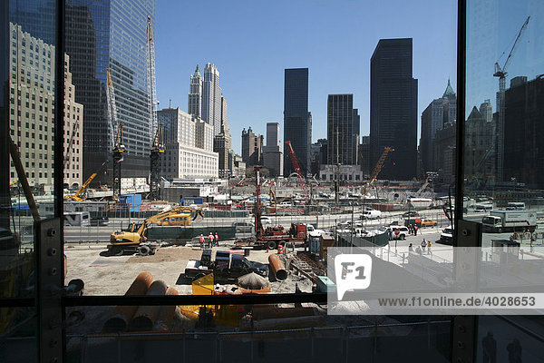 Ground Zero  Financal District  Manhattan  New York City  USA