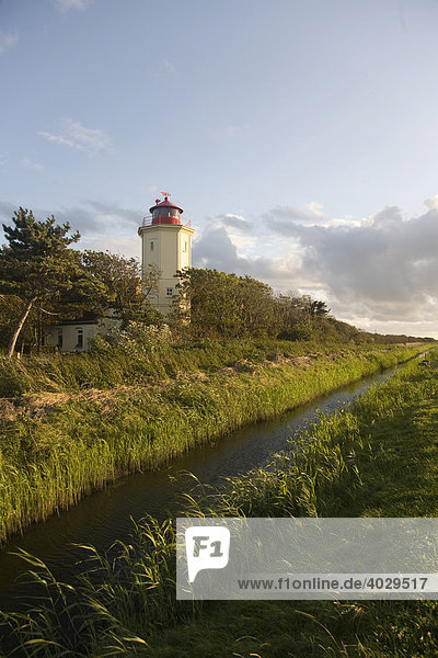 Lighthouse at Westermarkelsdorf on Fehmarn Island in Schleswig-Holstein  Germany  Europe