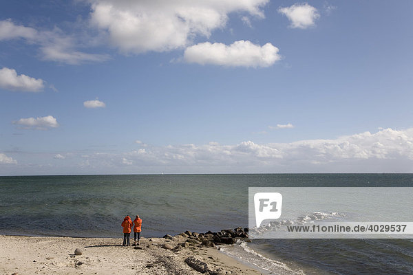 Baltic Sea beach on Fehmarn Island  Schleswig-Holstein  Germany  Europe