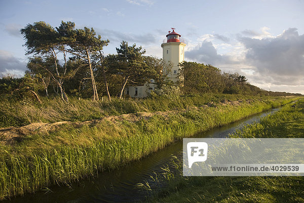 Lighthouse at Westermarkelsdorf on Fehmarn Island in Schleswig-Holstein  Germany  Europe