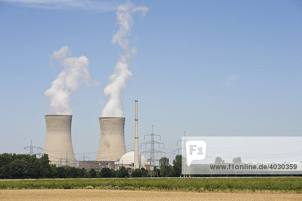 Kernkraftwerk Grafenrheinfeld  Grafenrheinfeld  Unterfranken  Franken  Bayern  Deutschland  Europa