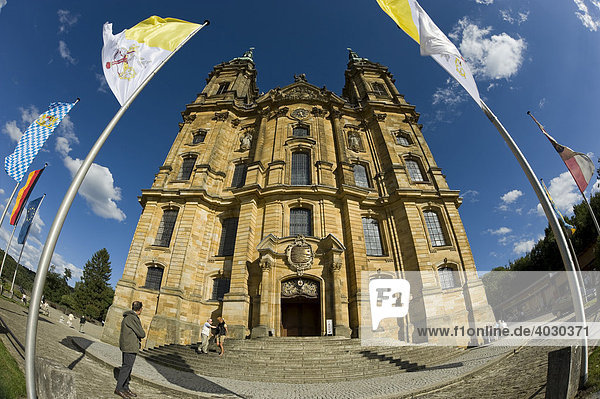 Barocke Wallfahrtskirche  Basilika  Vierzehnheiligen  Oberfranken  Franken  Bayern  Deutschland  Europa