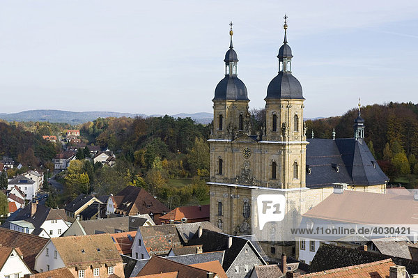 Basilika im Wallfahrtsort Gößweinstein  Fränkische Schweiz  Franken  Bayern  Deutschland  Europa