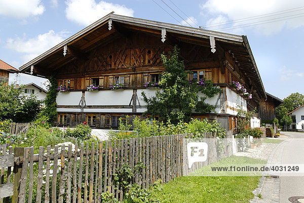 Bauernhaus in Trauchgau  Schwaben  Bayern  Deutschland  Europa