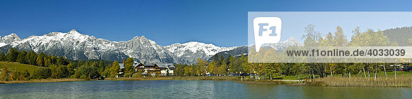 Wildsee bei Seefeld  Herbst  Seefeld  Alpen  Karwendel  Tirol  Österreich  Europa
