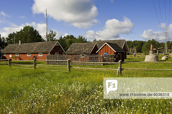 Fischerhäuser Masti  Vergi  Lahemaa Nationalpark  Estland  Baltikum  Nordosteuropa