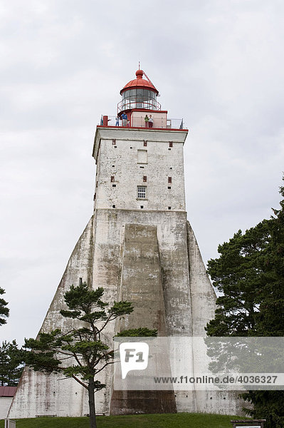 Lighthouse  Kopu  the fat lady of Hiiumaa  Hiiumaa  Baltic Sea island  Estonia  Baltic States  Northeast Europe