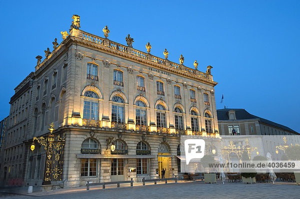 Grand Hotel  Place Stanislas  Nancy  Lothringen  Frankreich  Europa