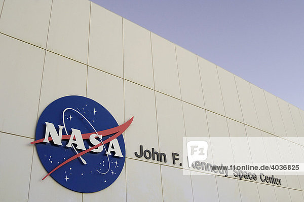 NASA building at the John F. Kennedy Space Center  Florida  USA