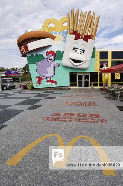 McDonald's in Walt Disney World  Florida  USA