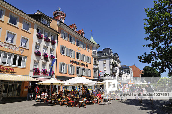 Fußgängerzone in Konstanz  Baden-Württemberg  Deutschland  Europa