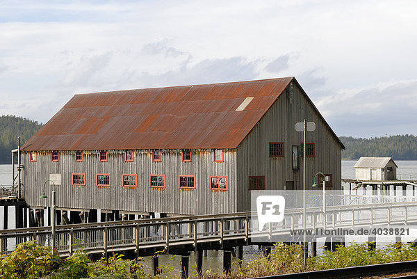 Aufgelassene Fischkonservenfabrik  Historic Northern Pacific Cannery  Prince Rupert  British Columbia  Kanada  Nordamerika