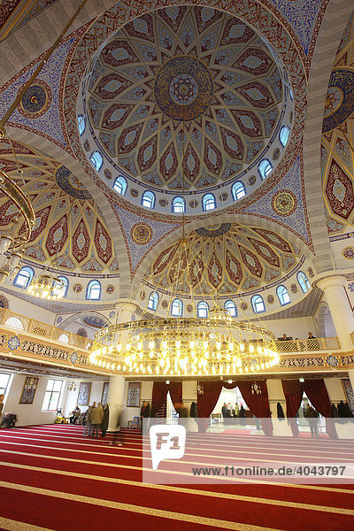 Inner view of the Ditib-Merkez Mosque  Duisburg-Marxloh  North Rhine-Westphalia  Germany  Europe