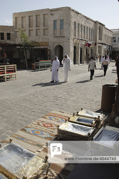 Alter Souk  Souq Waqif  ältester Markt in der Stadt  Doha  Qatar  Katar  Naher Osten