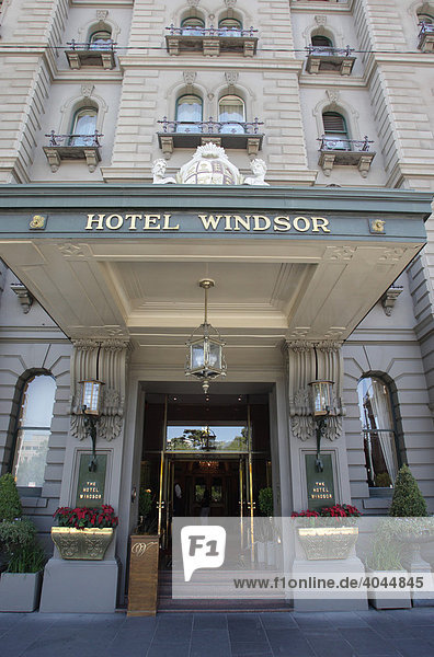 Luxushotel Windsor  Grand Hotel  Denkmalschutz  Melbourne  Victoria  Australien
