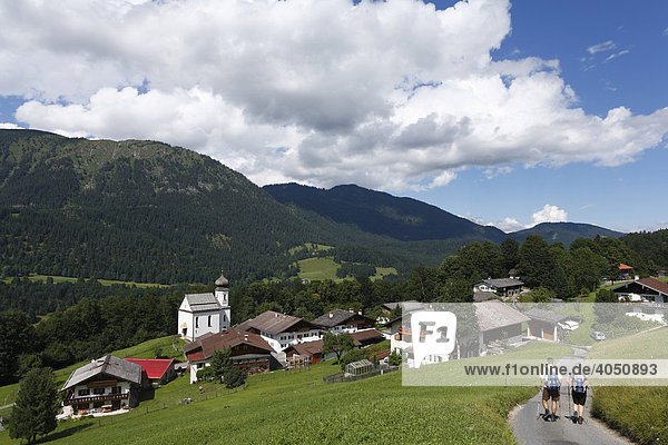 Wamberg near Garmisch-Partenkirchen  Werdenfelser Land  Bavaria  Germany  Europe