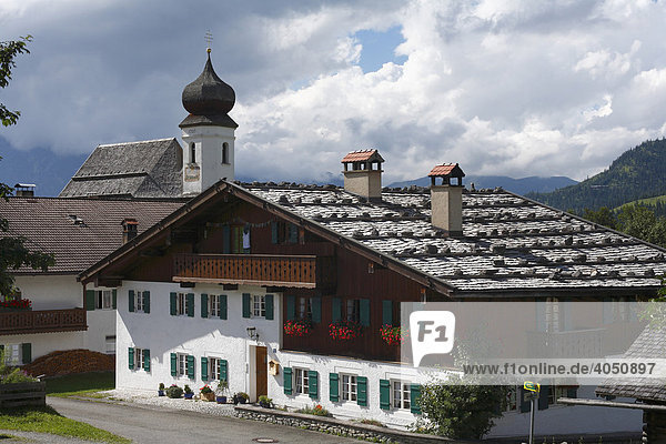 Wamberg bei Garmisch-Partenkirchen  Werdenfelser Land  Oberbayern  Bayern  Deutschland  Europa