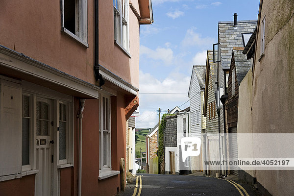 Altstadt von Totnes  Devon  Großbritannien  Europa