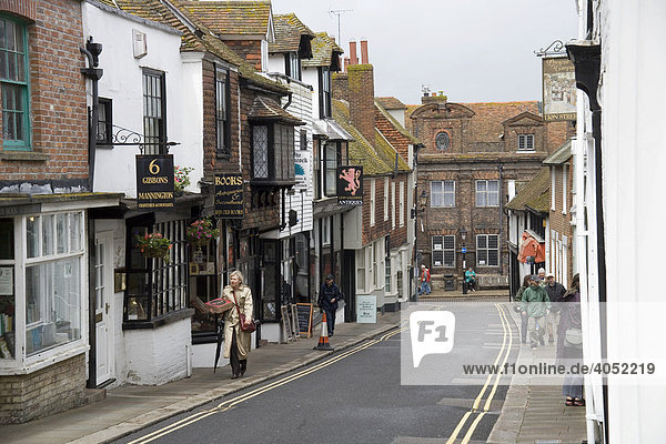 Historic district of Rye  Kent  Great Britain  Europe