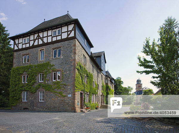 Burganlage der Freiherren Riedesel zu Eisenbach  Lauterbach  Hessen  Deutschland  Europa