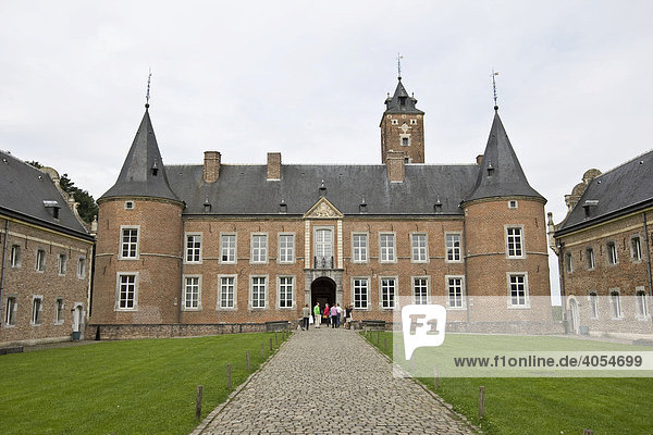 Alden Biesen Castle in the Bilzen district of Rijkhoven  former commandry of the Teutonic Order  Province of Limburg  Belgium  Europe