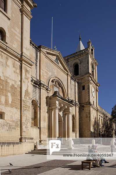 St John's Cathedral am St John's Square  Valletta  Malta  Europa